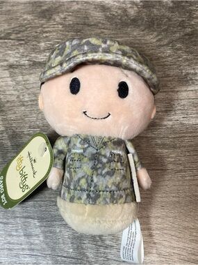 Hallmark Itty Bittys Camo Boy Military Green Army Small Boot Camp Plush